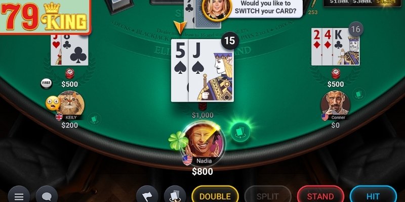 Blackjack 79KING - Hướng Dẫn Luật Chơi Và Chiến Thuật Đạt 21 Điểm