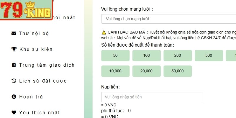 Miễn Trừ Trách Nhiệm 79KING - Quyền Và Giới Hạn Pháp Lý